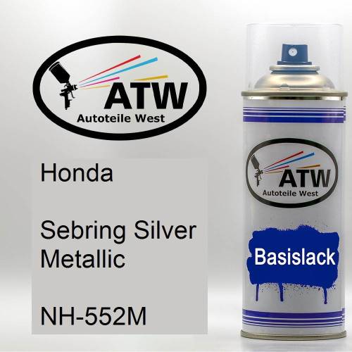 Honda, Sebring Silver Metallic, NH-552M: 400ml Sprühdose, von ATW Autoteile West.